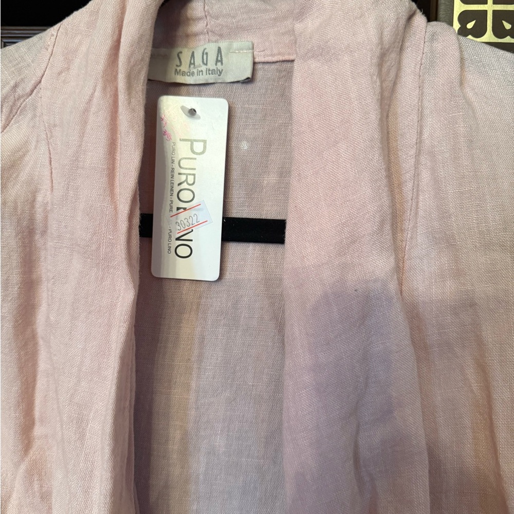 SAGA.  Italian Women's Blush Pink Blazer